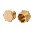 thumbnail image 2 of Conector de tapón de tubo de latón con rosca macho de 3/8BSP, 5 piezas, 2 of 3