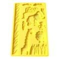 thumbnail image 1 of tredstone Fondant Mold Kitchen Craft Silicone Embossed DIY Art Baking Mould Clay Candy Reusable Handicraft Bakeware Color Random, 1 of 6