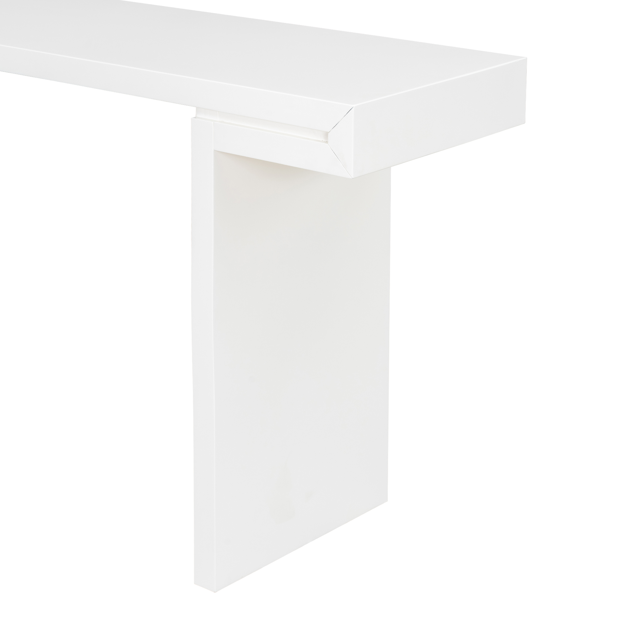 Euroco 60 Inch Long Console Table, Modern Entryway Table with Adjustable Feet & Painted Finish, Suitable for Living Room, Hallway,Entryway,Foyer,White