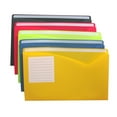 thumbnail image 2 of C-Line Write-On Poly File Jackets, Letter Size, Assorted Colors, Pack of 10, 2 of 3