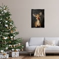 thumbnail image 3 of Stupell Industries - Red Nose Baby Reindeer Black Floating Frame Canvas Art, 21 x 31, 3 of 8