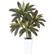 thumbnail image 1 of QinaQin Árbol artificial Dracaena de 4, 5 o 6 pies, hojas real touch y troncos multitonales, con maceta blanca alta para decoración interior, 1 of 8