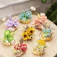 thumbnail image 6 of Funtogether Toys Flower Basket Building Set, Artificial Flowers Building Blocks, Botanical Collection Creative DIY Toy for Home Decor, Never-Withering Blooms, Gift for Adults and Teens (8 Styles), 6 of 6