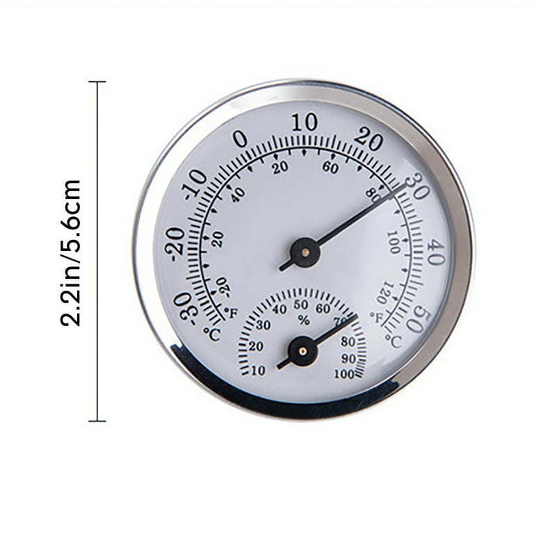 Wall-Mounted Barometer Thermometer Hygrometer Meteorological Station Hanging Household/Office Metal Materials