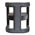 thumbnail image 5 of Modrest Kendra Cage-Style Back Velvet Upholstered Accent Chair in Dark Gray, 5 of 5