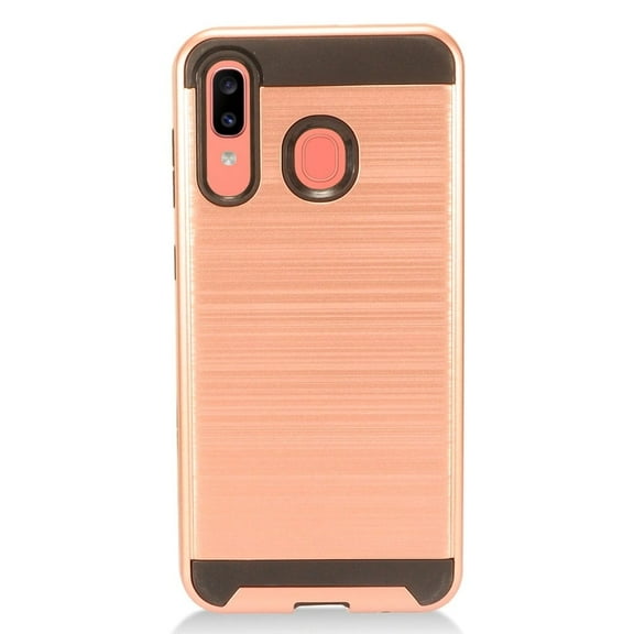 GSA Slim Brushed Hybrid Case for Samsung Galaxy A20/A50 - Rose Gold