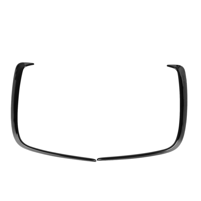 Cubierta de rejilla de ventilación del paragolpes trasero, negro brillante Embellecedores Canard de rejilla de ventilación lateral del parachoques trasero Divisor de rejilla de ventilación del paracho