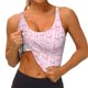 thumbnail image 3 of Balery Ribbon Bow Sujetadores deportivos con espalda cruzada para mujer, acolchados, sin costuras, de alto impacto, ideales para yoga, gimnasio, entrenamiento y fitness.-X-Large, 3 of 8