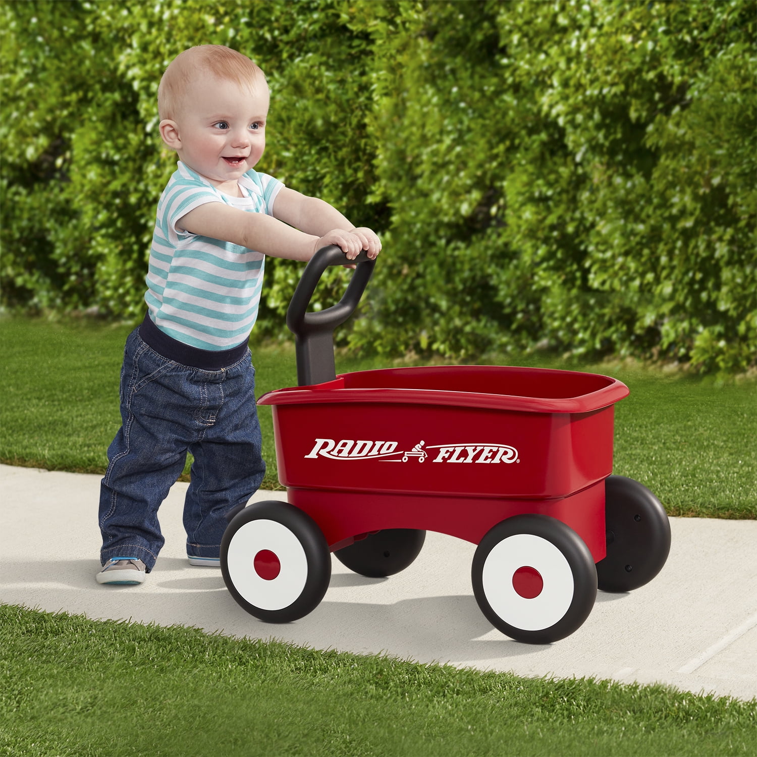 Red Ages 1-4 Radio Flyer Push & Pull Walker Wagon 2-in-1 Wagon 