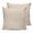 Cream, variant on Dark Green 24x24 Pillow Covers Set of 2, Farmhouse Burlap Solid Green Modern Linen Texture Throw Pillow Covers Decorative Couch Cushion Case, Microfiber Square Pillowcases for Bedroom Living Room