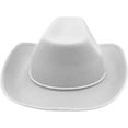 thumbnail image 3 of 4E’s Novelty 2 Pack White Cowboy Hat for Women & Men - Western Party Accessory, 3 of 7