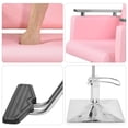 thumbnail image 4 of Sillon Silla Barberia Estetica Cuadrada 360° Moderna Rosa, 4 of 5