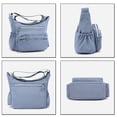 thumbnail image 4 of Stylago Crossbody Bags for Women Nylon Shoulder Purse with Side Pockets Messenger Bag Multiple Compartments College Handbags Black, 4 of 6