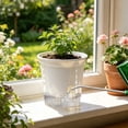 thumbnail image 1 of Maceta Transpirable para Orquídeas con Depósito de Agua – Maceta de Plástico para Plantas Phalaenopsis de Interior, con Ranuras Laterales y Bandeja de Drenaje Incluida., 1 of 6