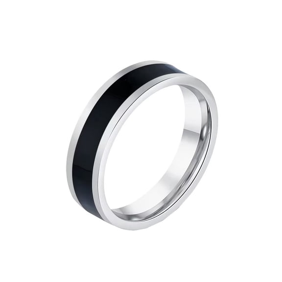 HIJONES Women Men's Stainless Steel Wedding Band Comfort Fit Couple Jewelry Size 10