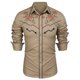 thumbnail image 1 of Camisa de hombre nueva Camisa occidental Estampado floral Solapa Calle Manga larga Botones Diseñador de ropa Estilo occidental, 1 of 6