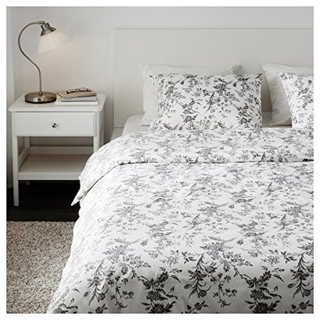 Ikea White And Grey King Size Duvet Cover 2 Pillow Cases Canada Ikea White And Grey King Size Duvet, Ikea King Bed Quilt Cover