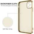 thumbnail image 5 of iPhone 12 Pro Max Case, 12 Pro Max Case, Slim Fit Soft 360° Ring Holder Kickstand Magnetic Car Mount Supported Shockproof Protective Phone Cover for iPhone 12 Pro Max 6.7 Inch, White/Golden, 5 of 18