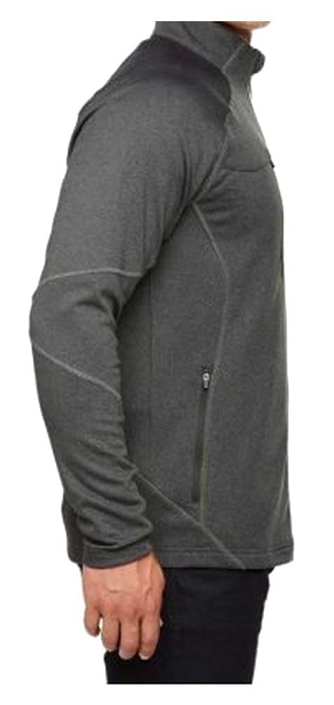 USA Hockey Mens Zip Gravity Performance Fleece Jacket Athletic Sweatshirt Gray