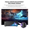 thumbnail image 3 of Small Projector 1080P 100ANSI 6000LM Brightness HIFI Stereo Speaker Portable Projector with HD Multimedia Interface for Home Outdoor, 3 of 7