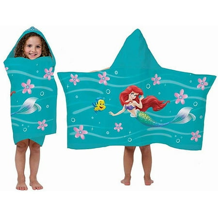 Disney Little Mermaid Ariel Hooded Towel - Walmart.com