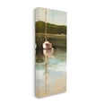 thumbnail image 3 of Stupell Industries Boat Reflection Painting Transportation Painting Gallery Wrapped Canvas Print Wall Art, 10 x 24, 3 of 7