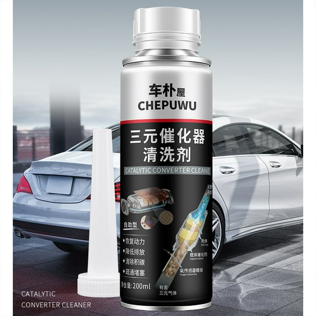 Limpiador de Convertidores Catalíticos de Tres Vías - Limpiador de 200 ml para motores y sistemas de escape para coches de gasolina - Elimina depósitos de carbono, mejora la eficiencia del