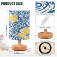 thumbnail image 3 of Small Table Lamp LED Bedside Nightstand Lamps with Fabric Shade Decor Desk Lamp for Living Room Bedroom Office Blue Yellow Rose, 3 of 7