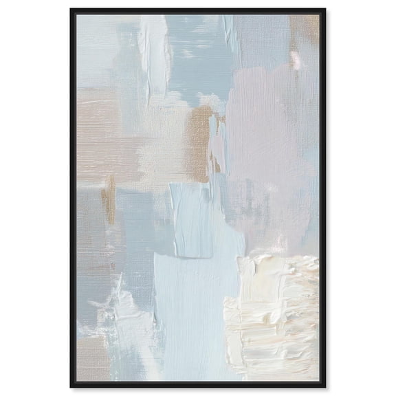 Glacial Patina Flow III Canvas Print Calming Wall Art by Art Remedy, Black Frame, 10 x 15