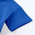 thumbnail image 5 of HAYIMI Child Boys Outfit Sets Solid Color Summer O-Neck Casual Short Sleeve Tshirts Tops With Shorts Two Piece Toddler Kids Clothes Sets , Blue, 5 of 8