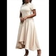 thumbnail image 2 of Vestido Elegante Informal de Corta para Mujer, Estilo Oficina, Fiesta, Corte A Albaricoque XL, 2 of 10