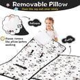 thumbnail image 3 of Cow and Spot White Pattern Teens Toddler Nap Mat with Pillow, Sleeping Mat Bag for Preschool Daycare 50"x20", 3 of 6