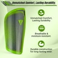 thumbnail image 2 of Vizari Slip-In Soccer Shin Guards for Men, Women, and Youth | Lightweight Protective Gear for Big Kids and Adults - GREEN/GREY, S, 2 of 7