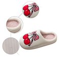 thumbnail image 5 of Slippers For Women, Warm Memory Foam Comfy House Slippers With Anti-Skid Rubber Sole For Indoor And Outdoor White 37, 5 of 7