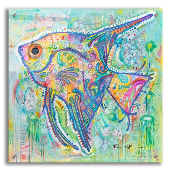 Epic Art 'Angel' by Dean Russo, Acrylic Glass Wall Art, 24"x24"