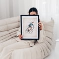thumbnail image 5 of I want to ride my bicycle - Illustration Bicycle Watercolor Sports Modern Art Sketch Abstract Black Framed Wall Art Print 5 x 7 inches, 5 of 7