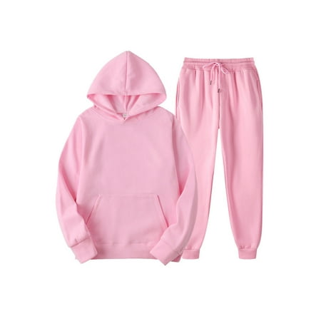 

Ma&Baby 2Pcs Men Spring Casual Sportswear Solid Color Hooded Long Sleeves Sweatshirt + Drawstring Slacks Suit
