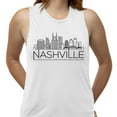 thumbnail image 2 of Skyline Nashville Tennessee Women's Muscle Tank Large White, 2 of 5