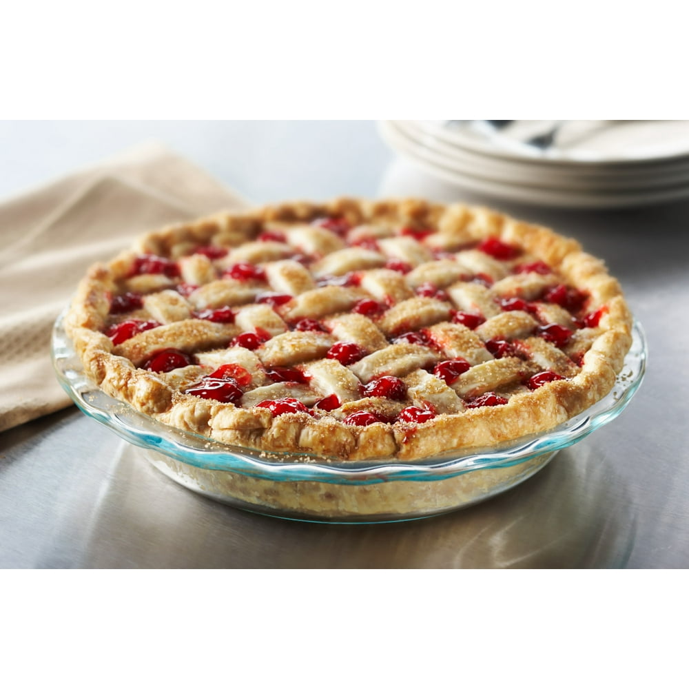 Pyrex® Easy Grab Pie Pan, Glass, 9.5"
