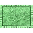 thumbnail image 1 of Ahgly Company Indoor Rectangle Abstract Emerald Green Modern Area Rugs, 7' x 9', 1 of 4