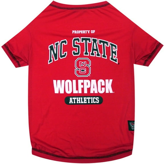 Pets First Collegiate North Carolina State Wolfpack Pet Dog T-Shirt in 5 Sizes - Medium