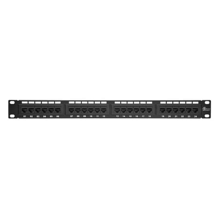 Monoprice 24 Port Cat6 110 Type Patch Panel Black (107253) price history on PriceWatchPro