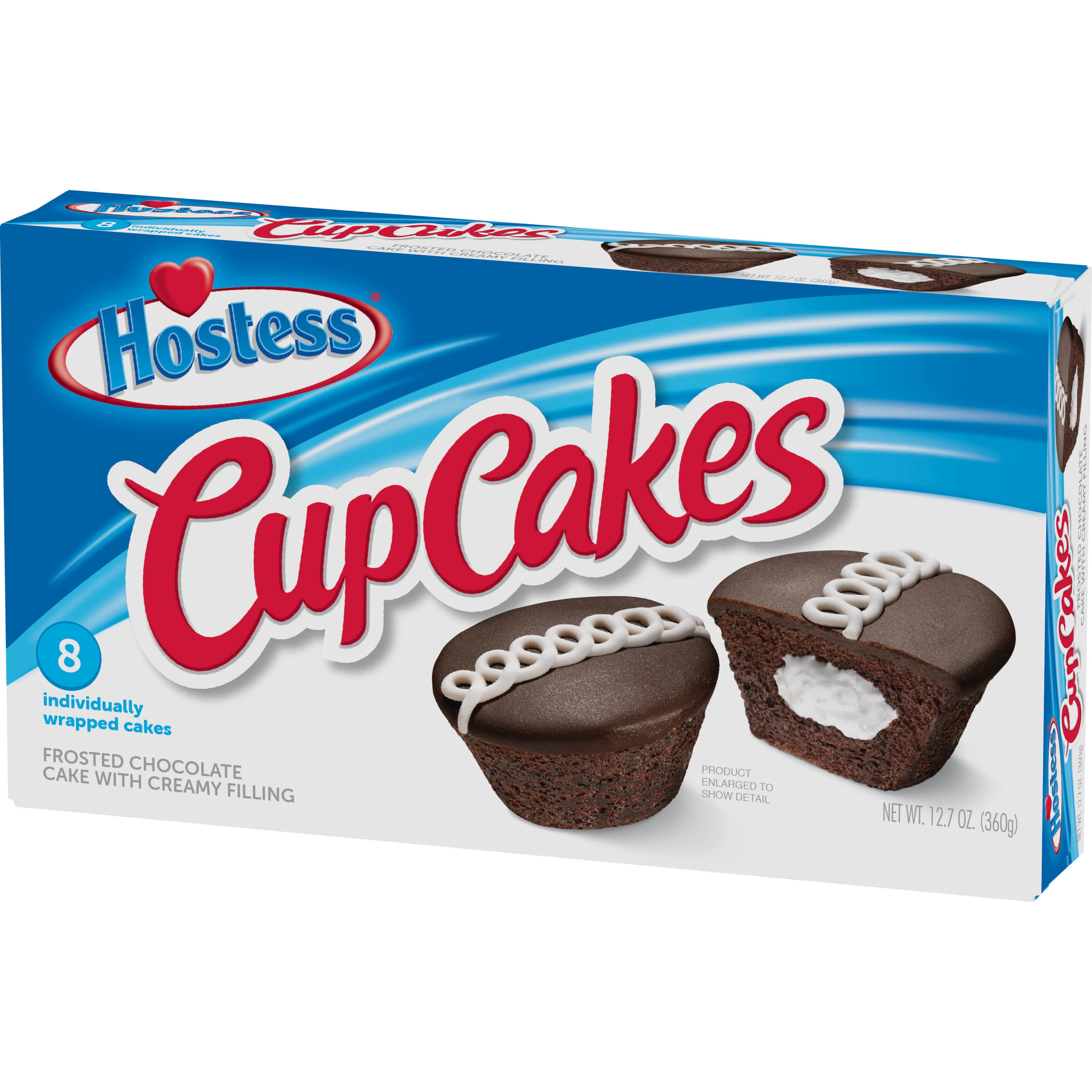 Hostess Chocolate Cup Cakes 8 Count 12 7 Oz Walmart Com Walmart Com