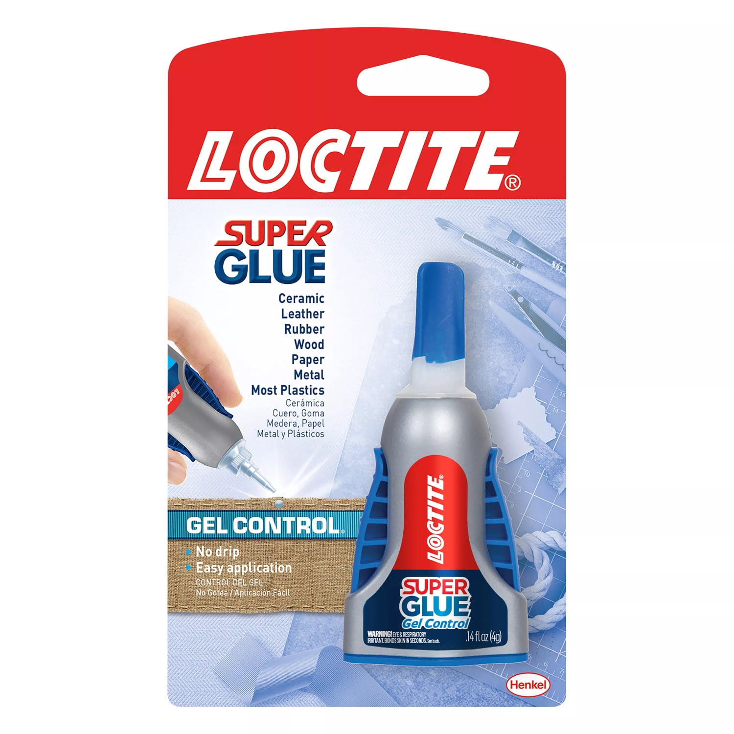 (3 pack) Loctite Super Glue Gel Control, Pack of 1, Clear 0.14 fl oz Bottle