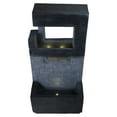 thumbnail image 2 of Northlight 35.5" Black and Gold Modern Outdoor Garden Water Fountain, 2 of 4