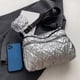 thumbnail image 4 of Bolso bandolera informal para mujer, bolso de costura de nailon para viaje de compras (plata), 4 of 9