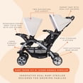 thumbnail image 4 of Baby Trend Sit N' Stand Easy Fold Travel Toddler  Baby Double Stroller, Khaki, 4 of 11