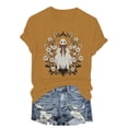 thumbnail image 6 of YDFCWXW Halloween Costumes for Women Funny Pumpkin Ghost Printed Cute T Shirts Graphic Tops Fall Tee Fashion Gift (Yellow, XXL), 6 of 8