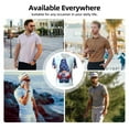 thumbnail image 6 of Rocae Cute Gnomes in USA1 for Men's Short Sleeve Polo Shirt, Quick Drying Performance Moisture Wicking Sports Men's Golf Shirt Small, 6 of 9