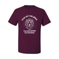 thumbnail image 2 of Wild Bobby Fear Not For Jesus The Lion Of Judah Has Triumphed Inspirational/Christian Men Graphic Tee, Maroon, XX-Large, 2 of 5